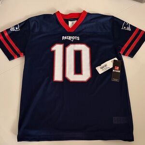 NWT Drake Maye Patriots Youth XL Jersey Navy Blue